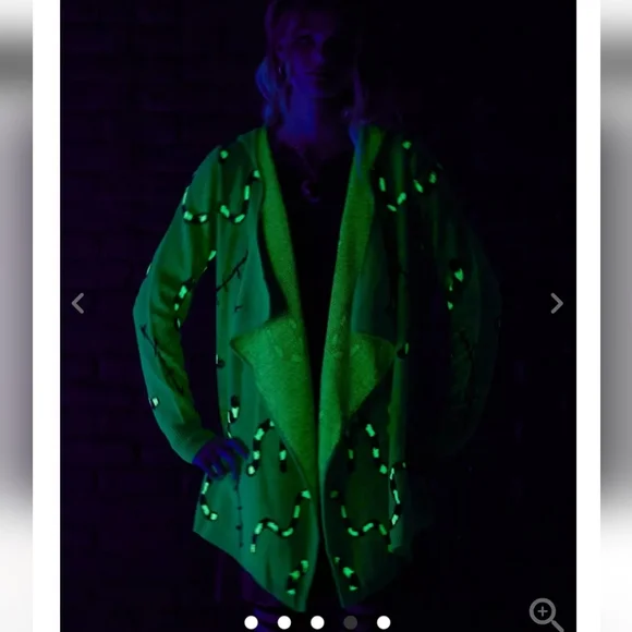 Disney Green Hooded Cardigan with Black Accents - Picture 6 of 15